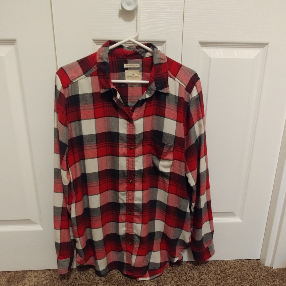 Soft Plaid Flannel Button Up